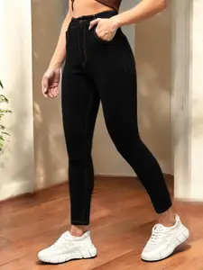 BAESD Women Skinny Fit High-Rise Heavy Fade Stretchable Jeans