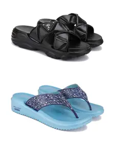 PENNEN Women Multicoloured Thong Flip-Flops