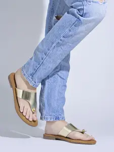 Shoetopia Women Embellished Open Toe Flats