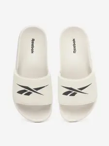 Reebok Men Vector Brand Logo Print Sliders