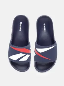 Reebok Men Arrival Brand Logo Print Sliders