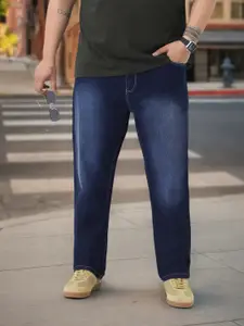 Urbano Plus Men Straight Fit Mid-Rise Light Fade Stretchable Jeans