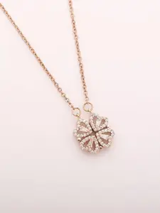 Anouk Magnetic Clover Flower Heart Necklace