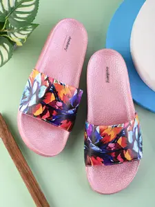 DressBerry Women Printed PU Sliders