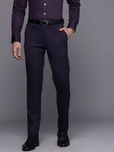 Louis Philippe Men Slim Fit Formal Trousers