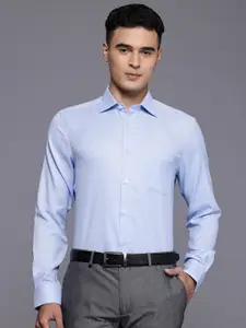 Louis Philippe Classic Fit Micro Checked Formal Shirt