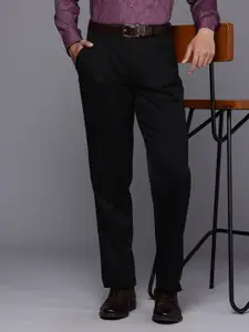 Louis Philippe Men Pure Cotton Classic Fit Formal Trousers
