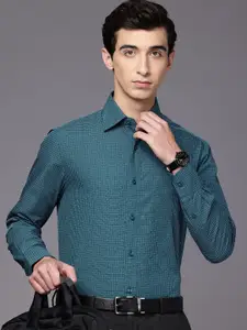 Louis Philippe Pure Cotton Geometric Printed Classic Fit Formal Shirt