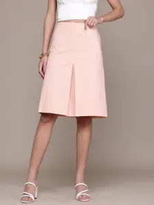 MANGO Pleated A-Line Skirt