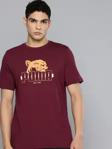 Puma Brand Logo Puff Printed Pure Cotton T-shirt