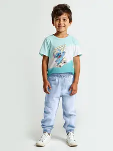 max Boys Regular Fit Mid-Rise Heavy Fade Jeans