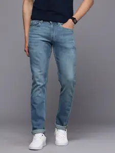 Louis Philippe Jeans Men Slim Fit Mid-Rise Light Fade Stretchable Jeans