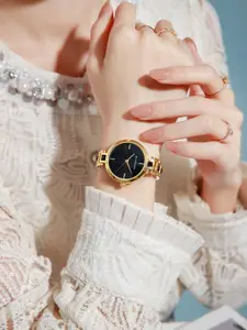 GIORDANO Women Dial & Stainless Steel Bracelet Style Straps Analogue Watch GZ-60088-11