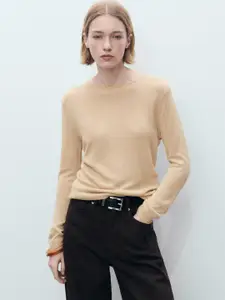 MANGO Round Neck Knitted Pullover