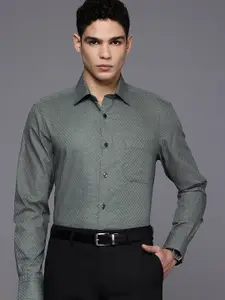 Louis Philippe Classic Printed Pure Cotton Formal Shirt