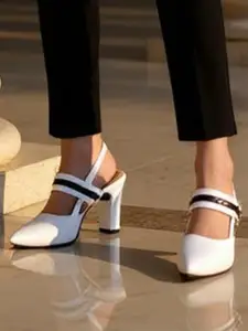 Stylestry Women Western Embellished Block Heels Pumps