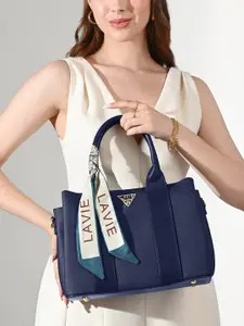 LAVIE Signature Women Textured Bowling Satchel Handbag