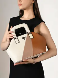 LAVIE Signature Colourblocked Oversized Structured Satchel