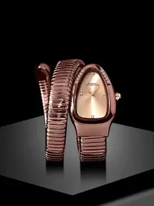 French Connection Women Embellished Dial & Wrap Around Straps Analogue Watch FCN0132BRM