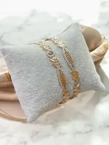 FAA FASHION Copper Gold-Plated Bangles