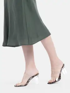 AXIUM Animal Print Block Heels