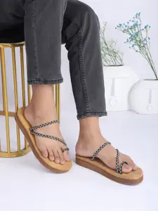 Gibelle Women Embellished One Toe Flats