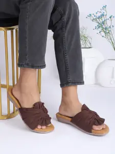 Gibelle Women Open Toe Flats with Bows