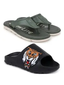 Pampy Angel Men Green Flip Flops