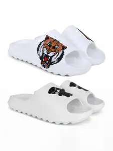 Pampy Angel Men White Flip Flops