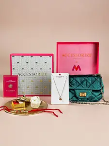 Accessorize Rakhi Velvet Sling Bag With Pendant With Chain