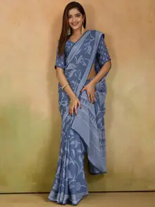 Saree mall Floral Printed Pure Georgette Designer Maheshwari Sarees