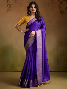 Saree mall Striped Woven Design Pure Georgette Leheriya Sarees