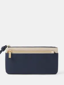 Accessorize London Women Double Contrast Zip Pouch