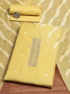 Biba Geometric Woven Design Sequinned Unstitched Dress Material