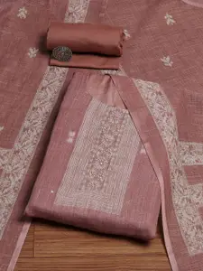 Biba Floral Woven Design Tissue Unstitched Dress Material