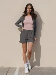 Blissclub Women Relaxed Fit Mid-Rise Outdoor Shorts