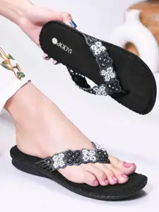 JodyHub Women Embellished Open Toe Flats