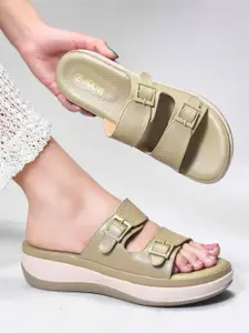 JodyHub Women Wedge Sandals with Buckles