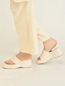 TRYME Women Open Toe Wedge Heels Sandals