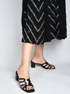 TRYME Block Heel Sandals