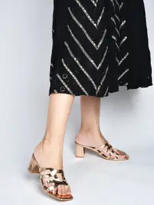 TRYME Women Open Toe Block Heel Sandals