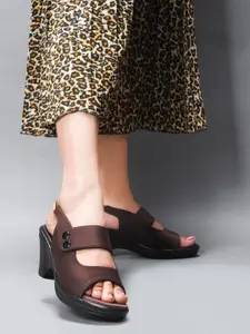 JodyHub Women Backstrap Block Sandals