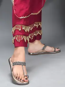 JodyHub Women Embellished One Toe Flats