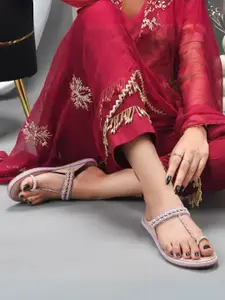 JodyHub Women Embellished One Toe Flats