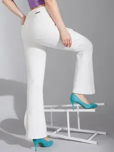 Life With Pockets Women Wide Leg High-Rise Stretchable Cargo Styles Jeans