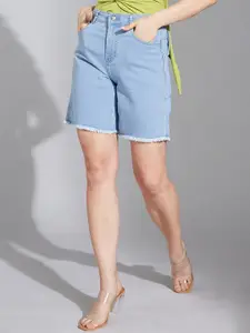 Life With Pockets Women High-Rise Denim Shorts