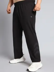 CULT Men Black Ultimate Running Plus Size Trackpants