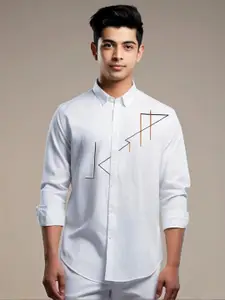 HE SPOKE Men Smart Tailored Fit Casual Shirt