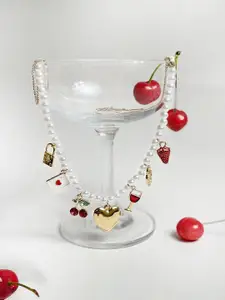 Accessorize Pearls Beaded Charm Necklace