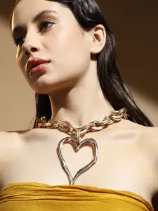 SOHI Gold-Plated Necklace